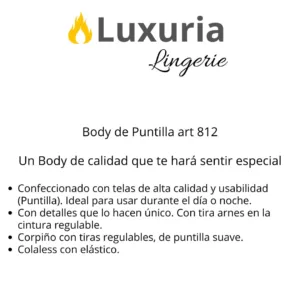 Body Encaje (Art 812) Talle 90 al 110: imagen 3
