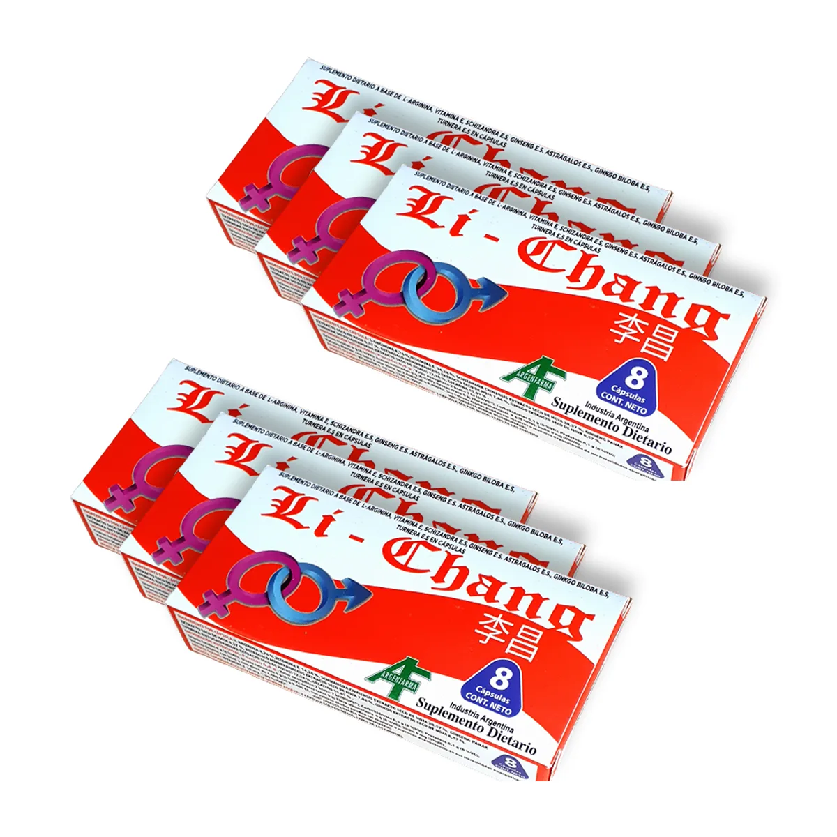 Li Chang 48 Capsulas (6x8) - Vigor Masculino