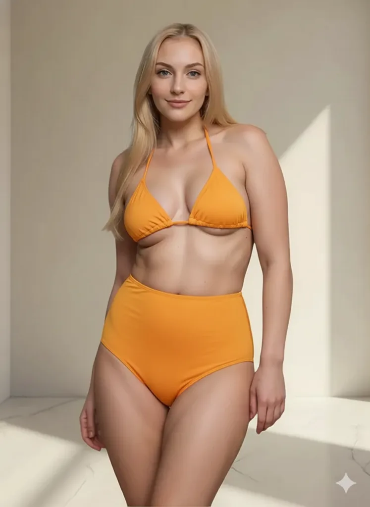 Bikini Tiro Alto Vedettina "Elle" (art 5057) Talle 85 al 120