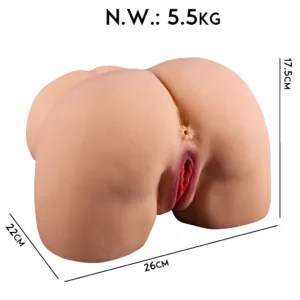 Masturbador Cola y Vagina de silicona Premium (26 x 22cm): imagen 2