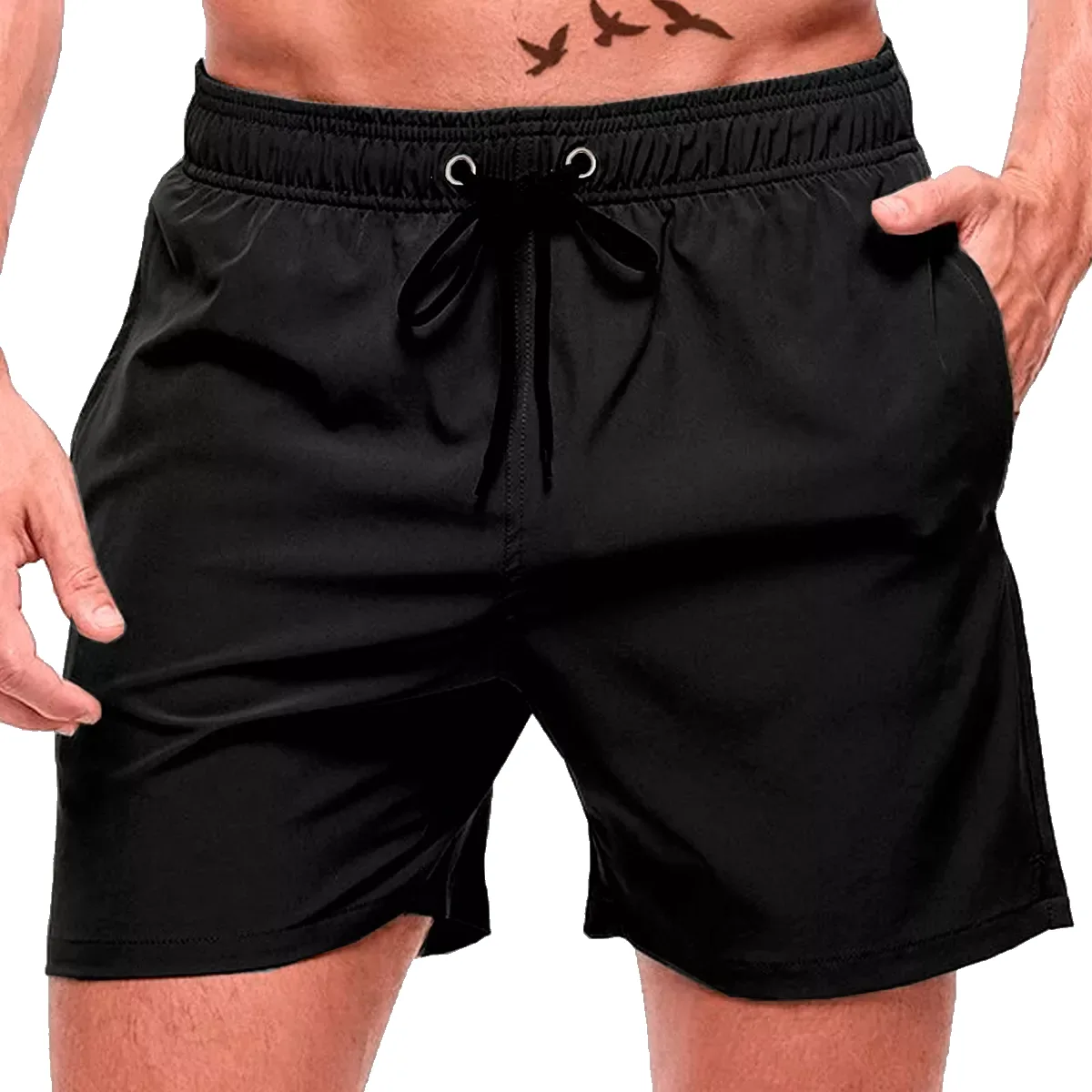 Short De Baño Bolsillo con Cierre y suspensor