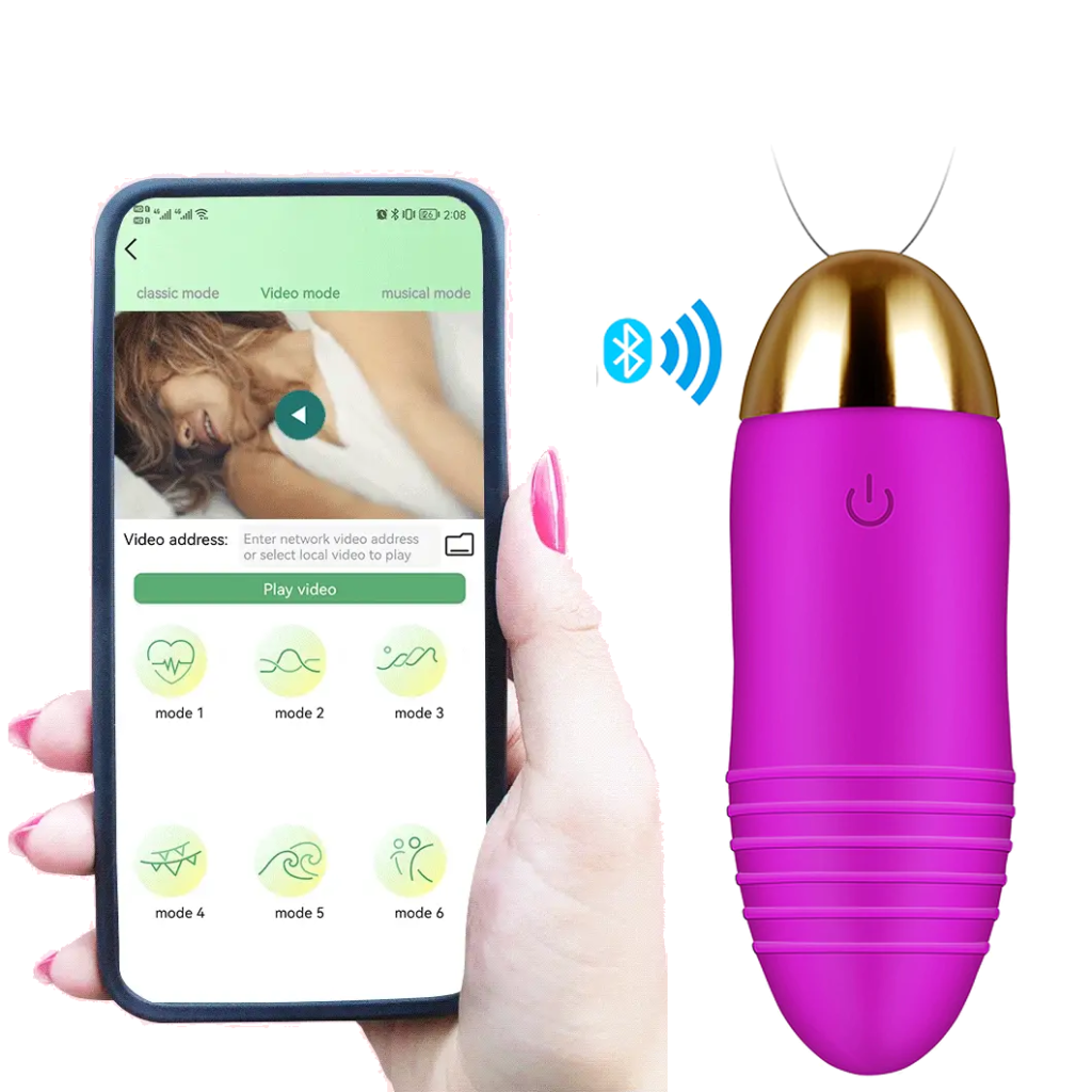 Huevo Vibrador Control a Distancia con Celular (Bluethoot)