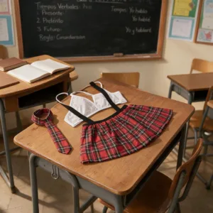 Disfraz Colegiala con Tiradores (AL282) Talle 90 al 120: imagen 5