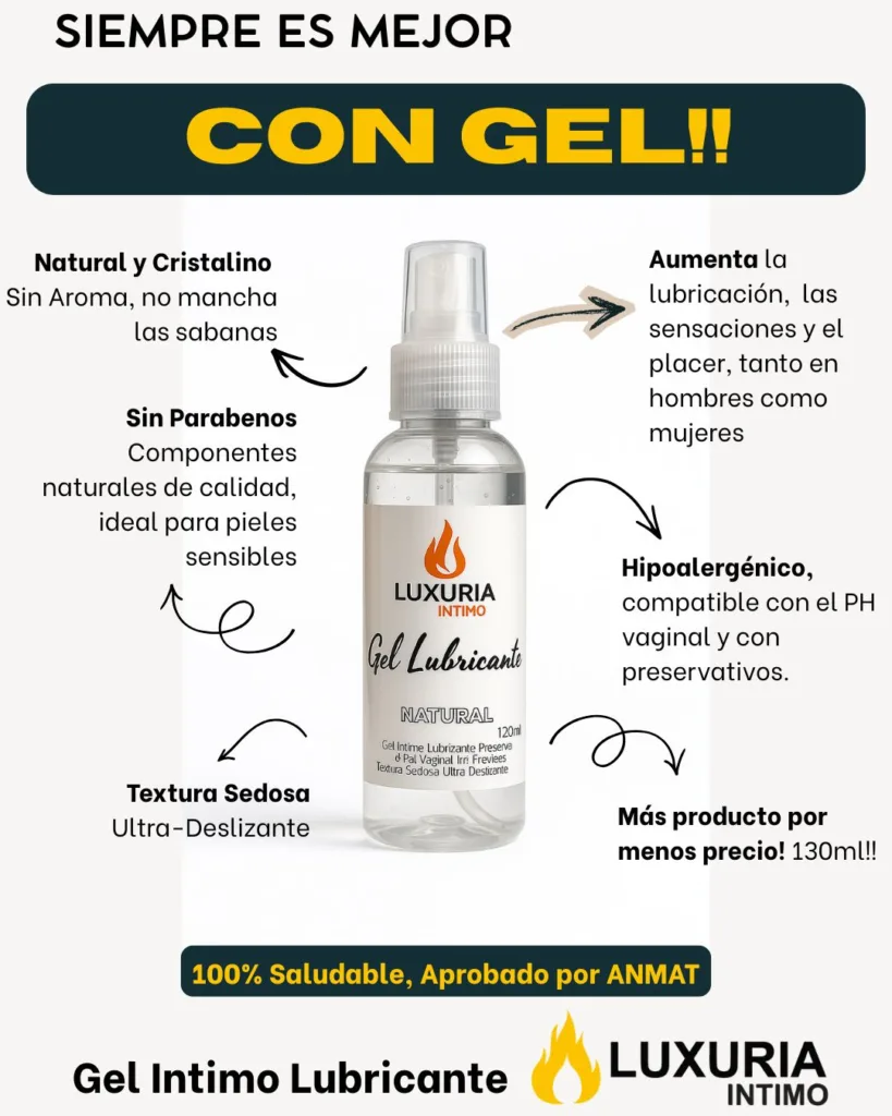 Combo Gel Lubricante Luxuria Pack x5